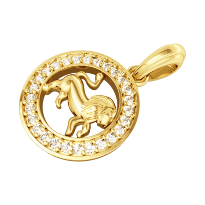 Leo Charm in Gold
